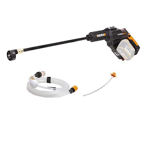 WORX WG630E.9 Akku Hochdruckreiniger Hydroshot 20V – Mobiler Hochdruckreiniger inkl. 6M Schlauch, Verlängerung für Lanze, Flaschenadapte, Schnellverbinder - ohne Akku und Ladegerät