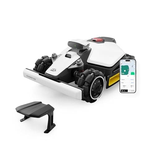 MAMMOTION LUBA mini AWD 800 Mähroboter ohne Begrenzungskabel, NetRTK+Vision, Keine RTK-Antenne erforderlich, Auto-Kartierung, Empf. 800m², Max. 1000m², mit 4G-Modul, 80% Steigung